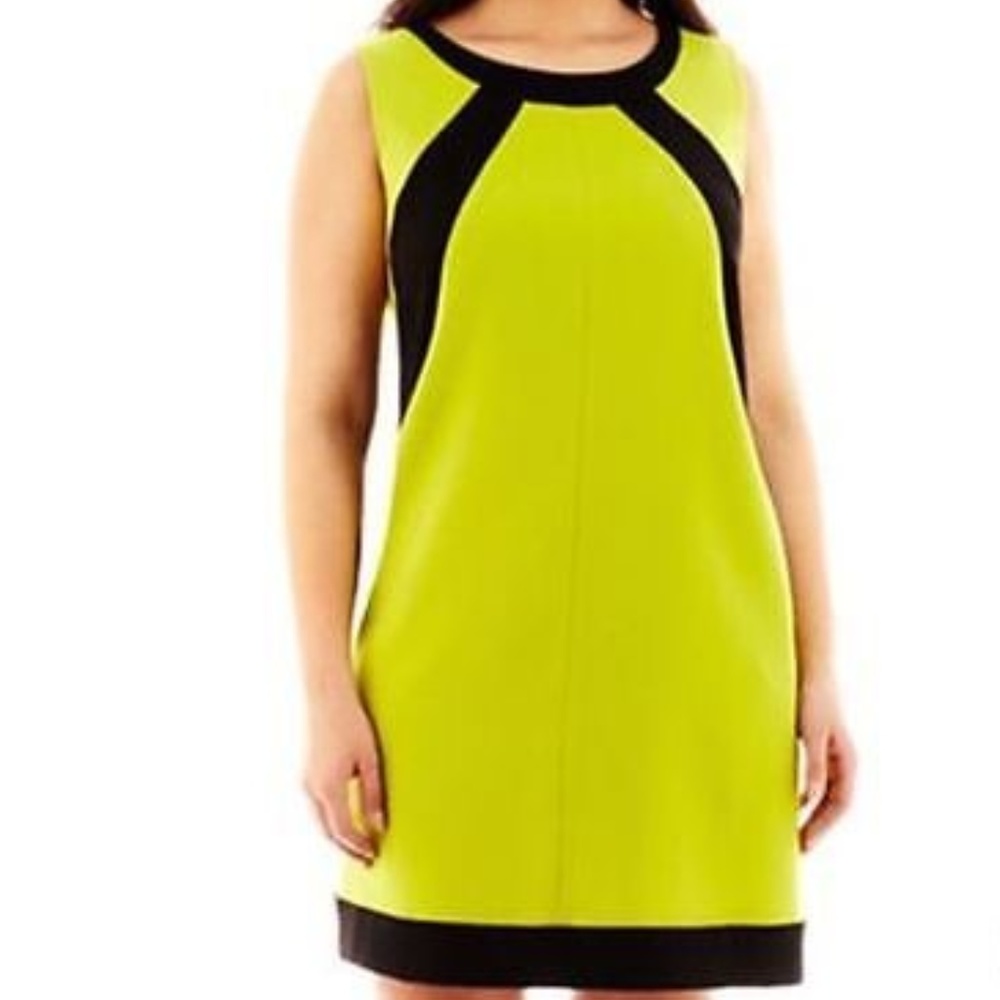 Colorblock Shift Dress Plus By London Collection